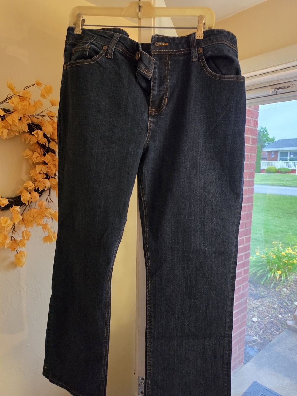 Seven7 Premium Denim Co. Men's Dark Wash Blue Straight-Leg Jeans 38/30
